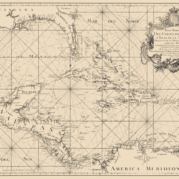 old caribbean map